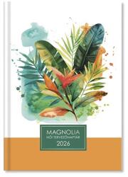 PÁTRIA Határidőnapló 2026 napi B/6 Period Magnólia női tervező Leaf (P4114-4529)