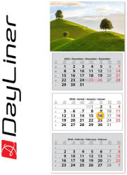 Dayliner Speditőr naptár 3 tömb, 3 hónap SP-30 330 × 760 mm, fehér lapokkal Hangulat Dayliner 2026 - delfinbuvar