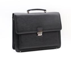  Műbőr fekete aktatáska 8014-006