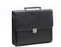  Műbőr fekete aktatáska 8015-006