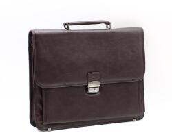  Műbőr sötétbarna aktatáska 8015-007