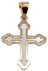 Ékszershop Bicolor arany kereszt medál (1319733)