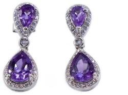Ékszershop Ezüst fülbevaló ametiszttel (2178042)