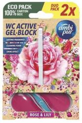 Ambi Pur Toalett illatosító AMBI PUR 2x45g Rose&Grapefruit (C67473)