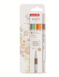 uni Emott tűfilc készlet 5db-os TERMÉSZETKÖZELI SZÍNEK (bézs, világos narancs, ragyogó sárga, világoszöld, szászkék) (2UEMOTT5DBTERMESZETKOZELI)