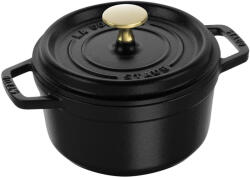 Staub La Cocotte | Cocotte öntöttvas főzőedény 16 cm | fekete | kerek | öntöttvas (40509-480-0)