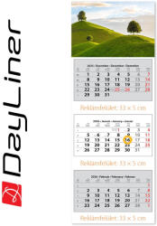Dayliner Speditőr naptár 3 tömb, 3 hónap SP-3 330 × 880 mm, fehér lapokkal Hangulat Dayliner 2026 - vegyesbolt