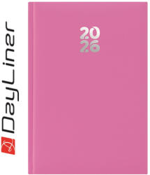 Dayliner Határidőnapló Pannon A5 heti, fehér lapokkal fuchsia Dayliner 2026 - vegyesbolt