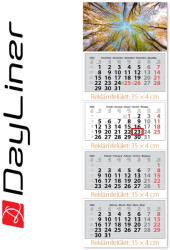 Dayliner Speditőr naptár 4 tömb, 4 hónap Szuper Maxi 350 × 1025 mm, fehér lapokkal Erdő Dayliner 2026 - vegyesbolt
