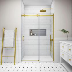 Water Fun Milano || Gold toló zuhanyajtó, 140x195cm, 8mm, NANO (ZGB-1495) - zuhanykabinpont