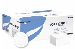 Lucart Kéztörlő hajtogatott LUCART Strong ("V") 23x25 cm 150 lapos fehér 2 rétegű (2138816) - fotoland