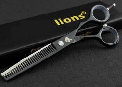  Ritkító fodrász olló - texturizáló 5.5 Black Texurizer UN-Lions 5034918690