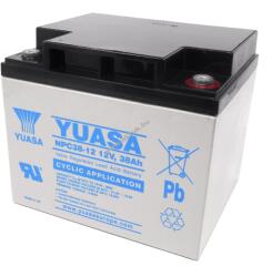 YUASA Ólom akku 12V 38Ah YUASA típus NPC38-12I (ciklusálló, ciklikus)