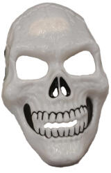  Fluoreszkáló koponya álarc, fehér