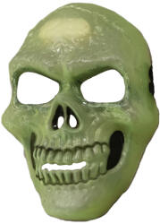  Fluoreszkáló koponya álarc, zöld