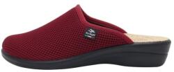 Fly Flot Saboti dama, bordo, ortopedici, de casa, textil, cu interior din piele naturala, talpa joasa, Fly Flot T4-368-FE-2014-Bordo (Marime: 39) (T4-368-FE-2014-Bordo-39)