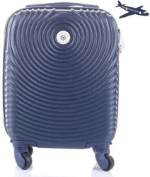 Leonardo Da Vinci LEONARDO DA VINCI Kabinbőrönd, XS méret, kivehető kerékkel - Sötétkék (3036-darkblue-xs)