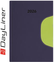 Dayliner Határidőnapló Memphis B5 heti, fehér lapokkal kék-zöld Dayliner 2026 (57831)