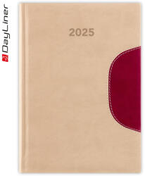 Dayliner Határidőnapló Memphis B5 heti, fehér lapokkal bézs-padlizsán Dayliner 2026 (57827) - irodaszerpiac