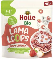 Holle Cereale bio crocante cu fructe Lama Loops pentru copii, +1 an, 125 g