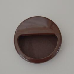 AT Süllyeszthető, sötét barna színű, műanyag bútorfogantyú (SU04)