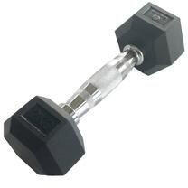 Sveltus Hexagonal Dumbbell Hex Hatszögletű Egykezes Gumírozott Fix Edzőtermi Kézisúlyzó 3 Kg