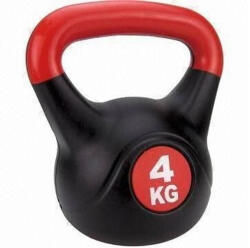 S-Sport Füles súlyzó - Kettlebell, műanyag, 4 kg