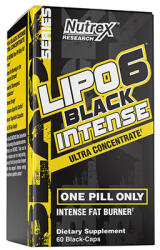 Nutrex Lipo-6 Black Intense Ultra Concentrate EU Ultrakoncentrált Zsírégető Formula 60 Kapszula