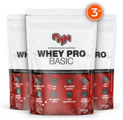 MHN Sport Whey Pro Basic - 3-as Csomag 3x1000 g