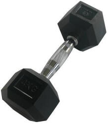 Sveltus Hexagonal Dumbbell Hex Hatszögletű Egykezes Gumírozott Fix Edzőtermi Kézisúlyzó 4 Kg