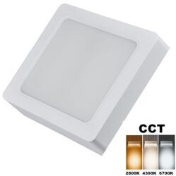 Life Light Led Led ufó lámpa CCT, 18W, 1800 lumen, a színek kézzel átkapcsolhatóak, 2800-4100-6700 kelvin, meleg-közép-hideg fehér. Life Light Led 3 év garancia! (LLUFO18WSQCCT)