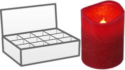 Led Gyertya 50X65Mm Villogó Időzítővel, Piros