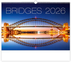 Dayliner Falinaptár képes 450 × 315 mm, Bridges Dayliner 2026 (DL6FA-H129) - iroszer24