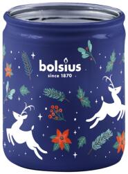 Bolsius Üveg 68X80Mm Rénszarvasok És Magyal, Illatgyertya