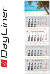Dayliner Speditőr naptár 4 tömb, 4 hónap Szuper Maxi 350 × 1025 mm, fehér lapokkal Tengerpart Dayliner 2026 (DL6SP-4SMCA-TE) - veryjet