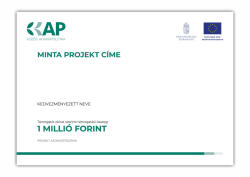 KAP A3 / B-típus projekt tábla : Projekttábla méret - A3 (297 mm x 420 mm)