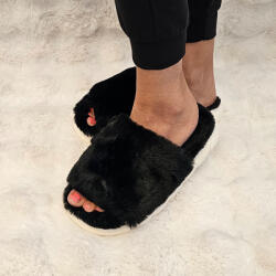 SUPER COOL Pihe-puha női szobapapucs Fekete, 38/39 99367