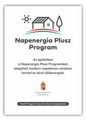  Napenergia Plusz Program projekt tábla : Projekttábla méret - A4 (210 mm x 297 mm)