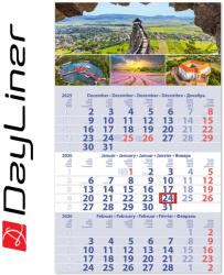 Dayliner Speditőr naptár 1 tömb, 3 hónap Primus Club 300 × 480 mm, fehér lapokkal Magyarország Dayliner 2026 (DL6SP-1PRCU-MA) - iroszer24