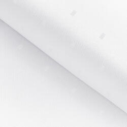 Goldea luxus teflon szövet terítőknek - fehér alapon fényes négyzetek 160 cm