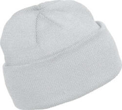 K-UP KP031 kötött duplafalu unisex sapka K-UP, White-U (kp031wh-u)