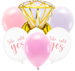  Balloon set Ring, mix (1 pkt / 6 pc. ) (ZB2)