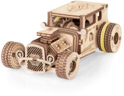 EWA Puzzle 3D, Mini Hot Rod, EWA, lemn, 78 piese