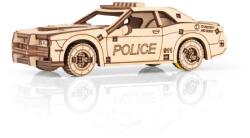 EWA Puzzle 3D, Mini Masina de politie, EWA, lemn, 88 piese