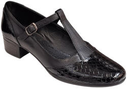 Ciucaleti LUX Pantofi dama cu bareta eleganti din piele naturala Croco P18CTCRN, marimea 38