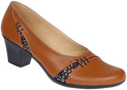 MV Ciucaleti Pantofi dama eleganti din piele naturala Maro cu toc de 5cm P36CON, marimea 35