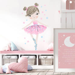Pastelowe Love® Autocolant de perete Balerina Decoratiune camera copii