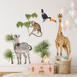 Pastelowe Love® Autocolante de perete cu girafe Decoratiune camera copii