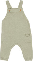 Little Dutch Salopeta tricotata din mix de lana pentru bebelusi - Green - Vintage Sunny Stripes - Little Dutch