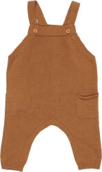 Little Dutch Salopeta tricotata din mix de lana pentru bebelusi - Almond - Vintage Sunny Stripes - Little Dutch